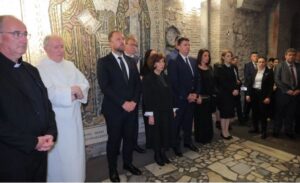 Државно – црковна делегација на молебен на гробот на Свети Кирил во Рим