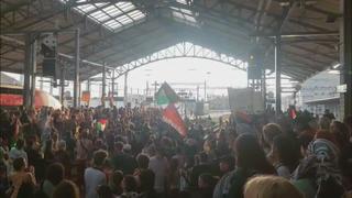 Railелезничкиот сообраќај е силно нарушен во вторникот наутро по демонстрациите на претходниот ден