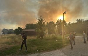 Пожар кај Психијатриската болница во Бардовци – евакуирани пациенти и персонал