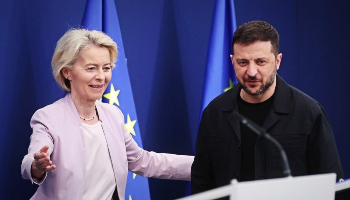 Фон дер Лајен и Зеленски од Брисел: Важно е војната да запре, а Украина да добие безбедносни гаранции